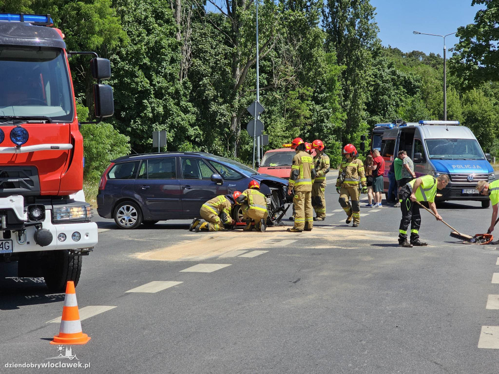 Wypadek na ulicy Grodzkiej we Włocławku