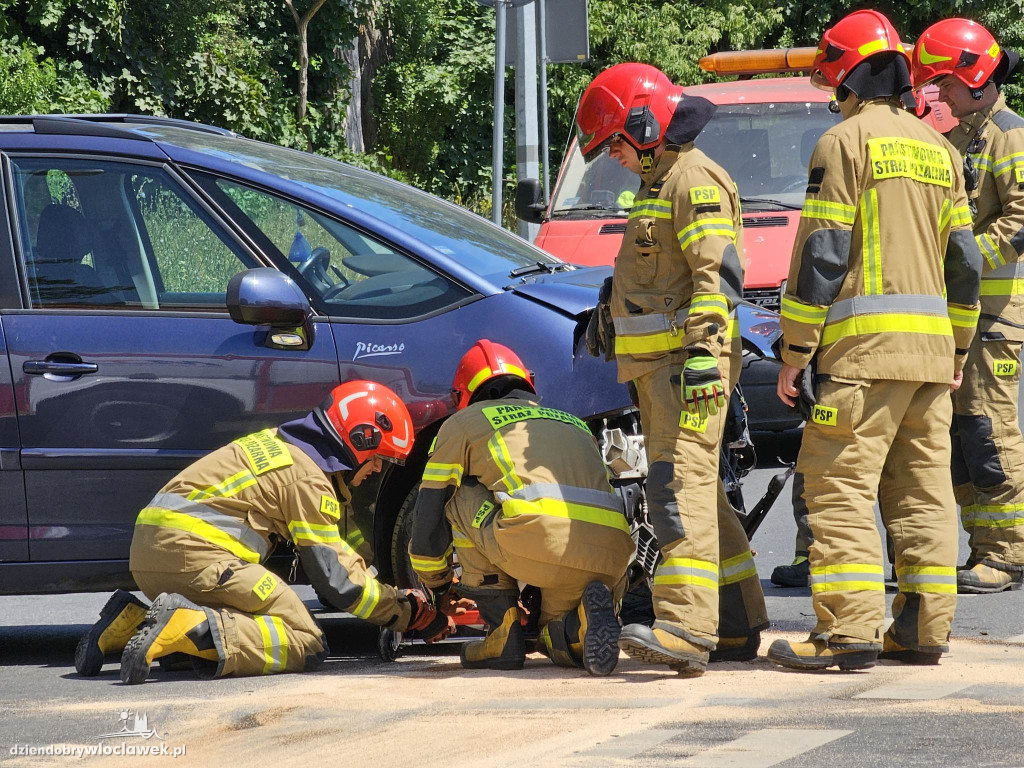 Wypadek na ulicy Grodzkiej we Włocławku