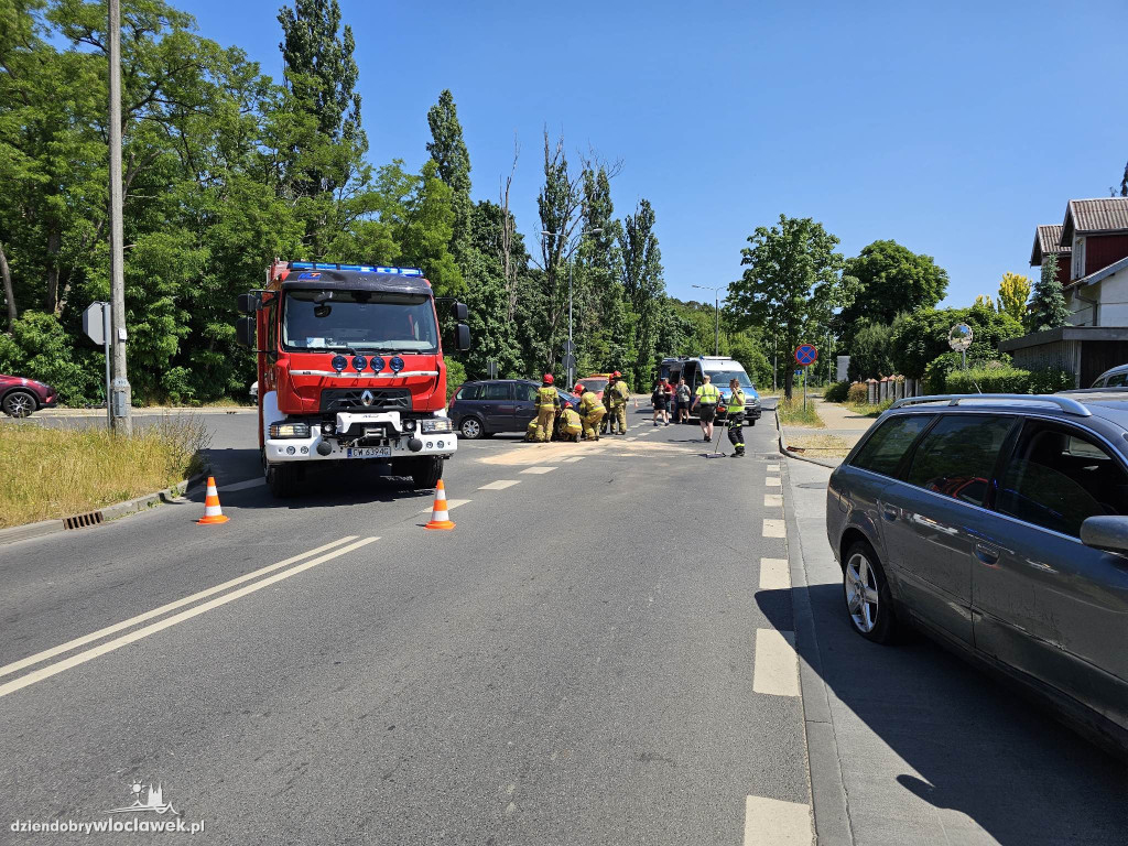 Wypadek na ulicy Grodzkiej we Włocławku