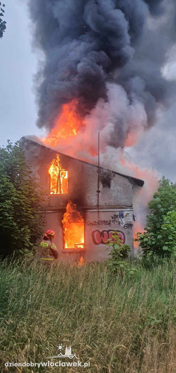 Pożar pustostanu przy ul. Żytniej