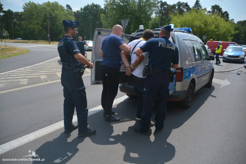 Z 3 promilami uderzył w latarnię na DK62