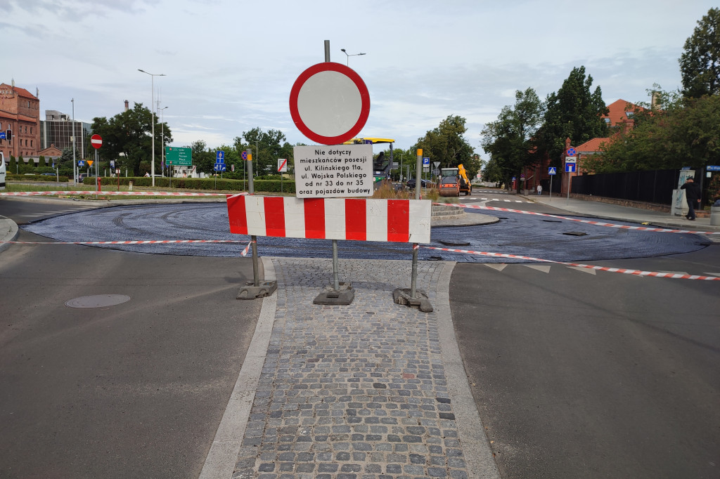 Rondo TON zamknięte. Trwa naprawa