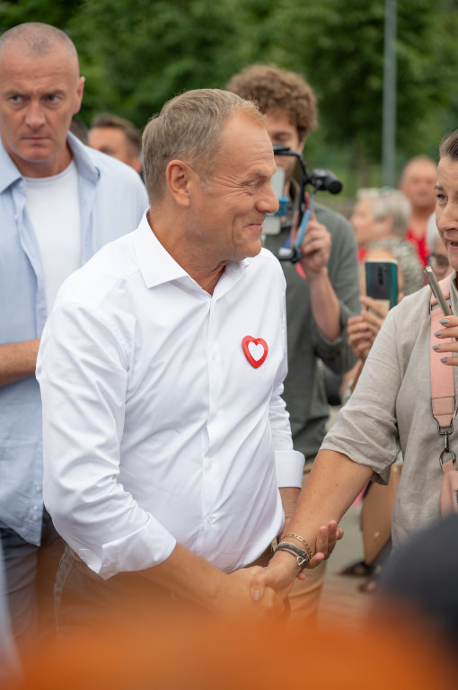 Donald Tusk we Włocławku