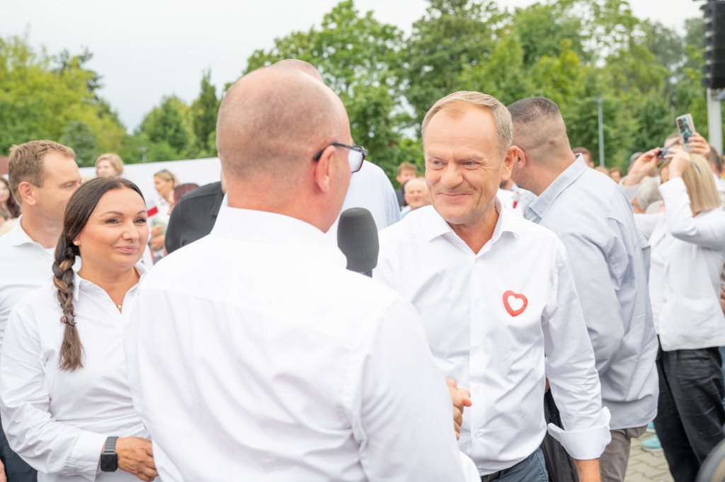 Donald Tusk we Włocławku