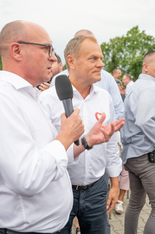 Donald Tusk we Włocławku