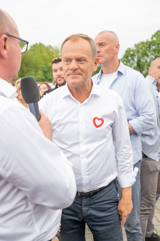 Donald Tusk we Włocławku