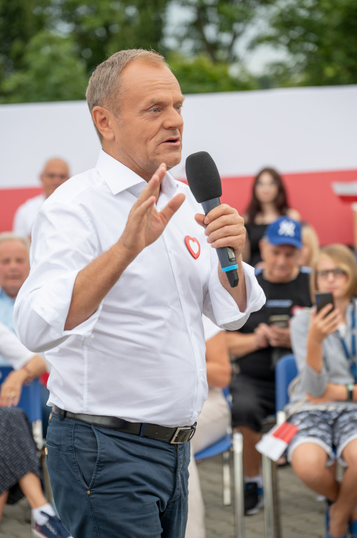 Donald Tusk we Włocławku