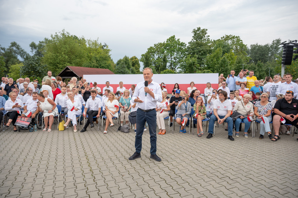 Donald Tusk we Włocławku