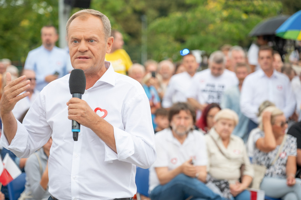 Donald Tusk we Włocławku