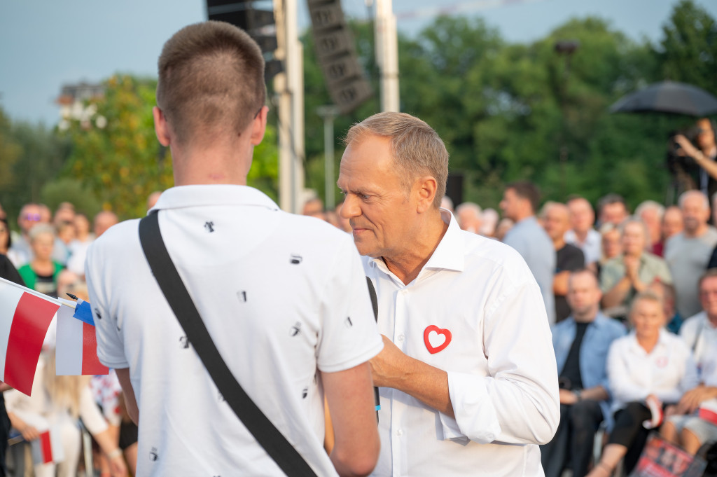 Donald Tusk we Włocławku