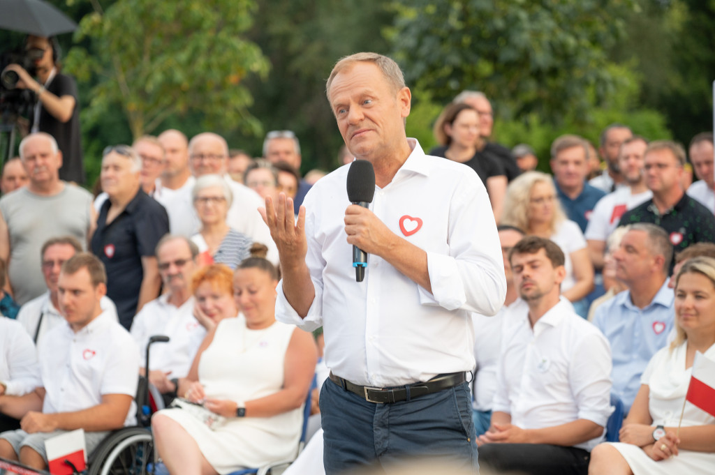 Donald Tusk we Włocławku