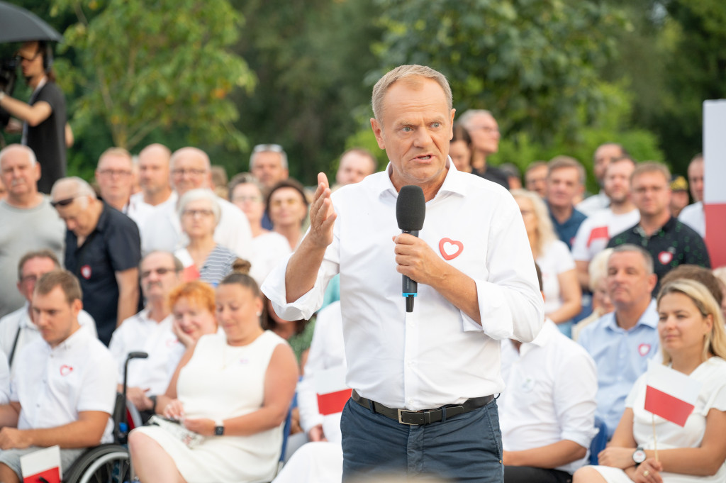 Donald Tusk we Włocławku