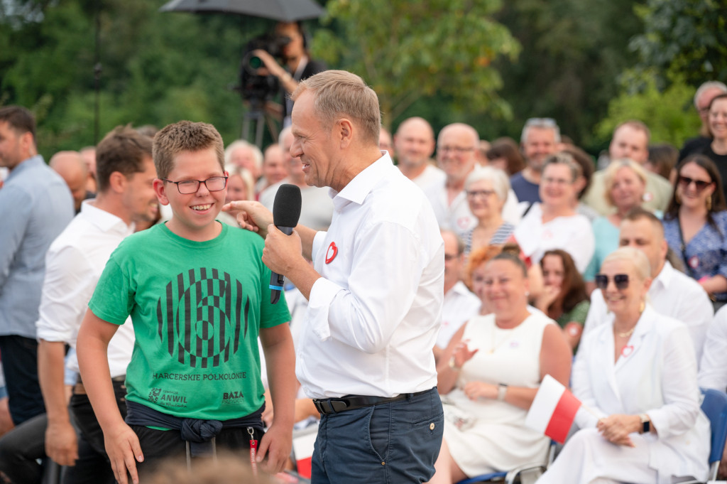 Donald Tusk we Włocławku