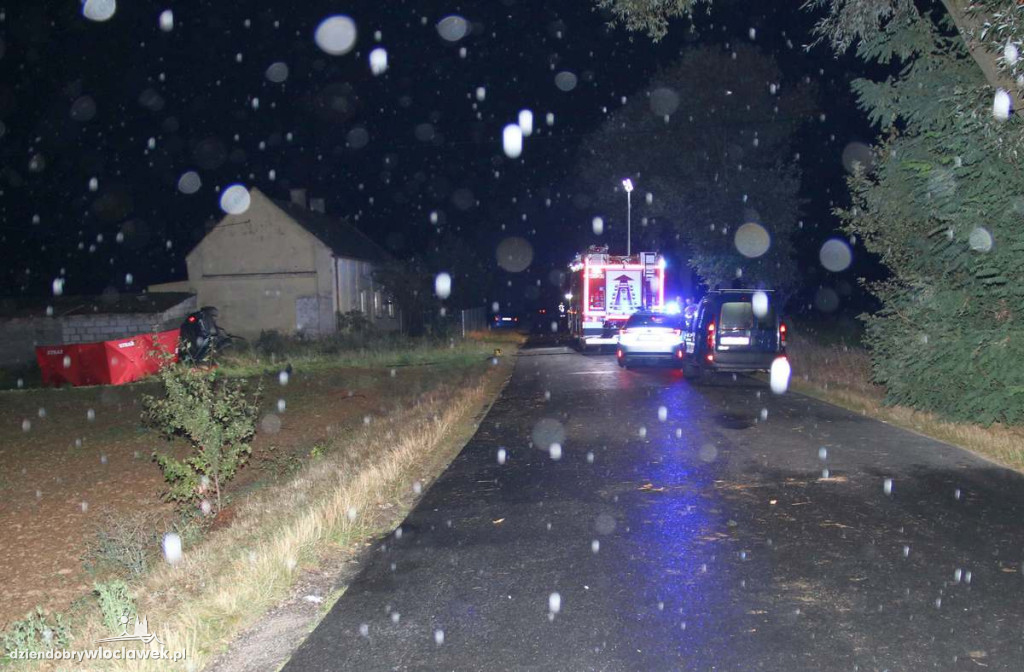 Wypadek w miejscowości Czaminek (gm. Topólka)