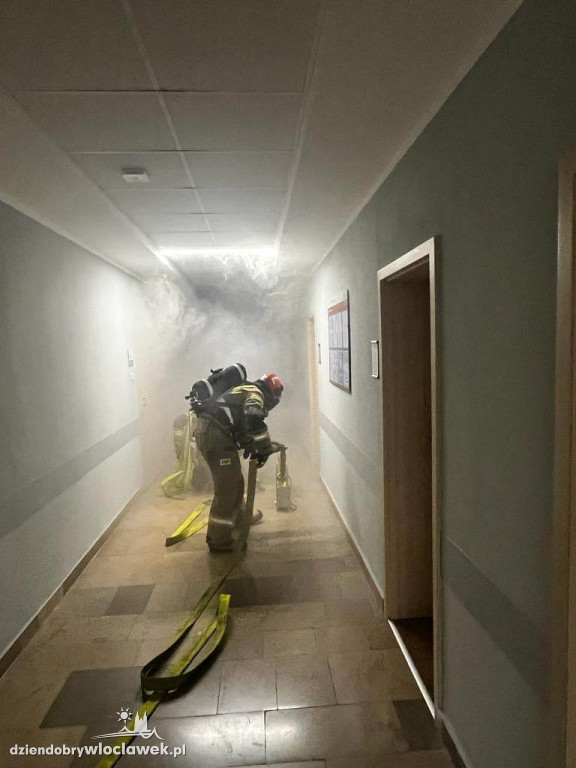 Ćwiczenia straży w Urzędzie Skarbowym
