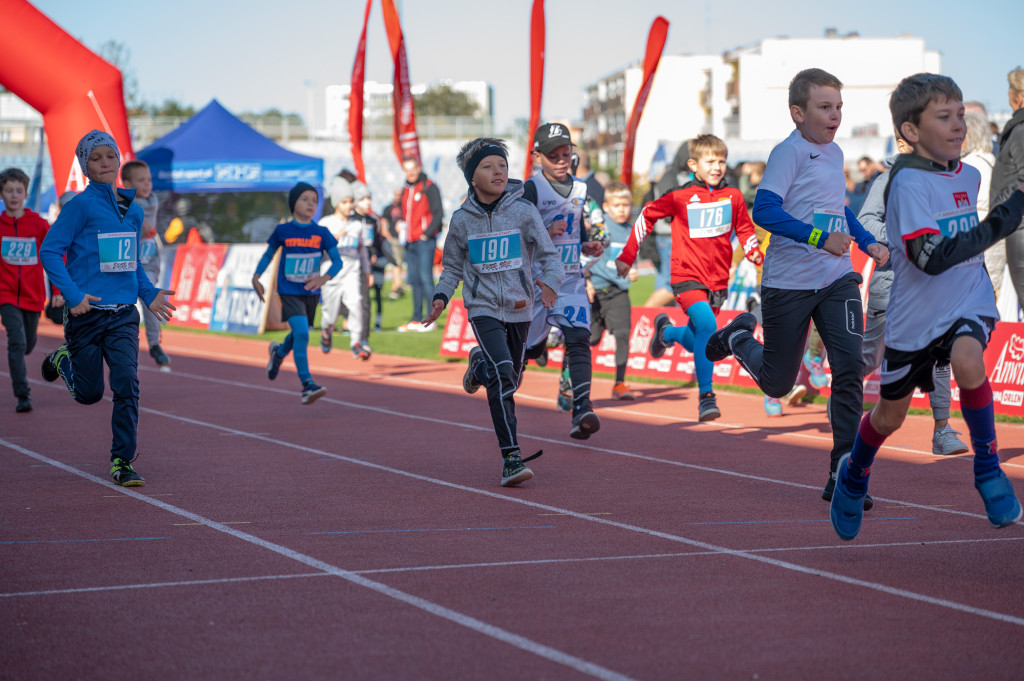 10. ANWIL Półmaraton Włocławek najmłodsi biegacze
