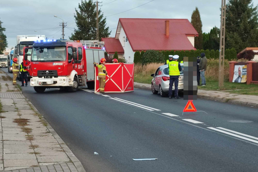Śmierć na drodze krajowej we Włocławku