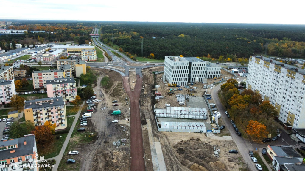 Nowe rondo na Południu z lotu ptaka