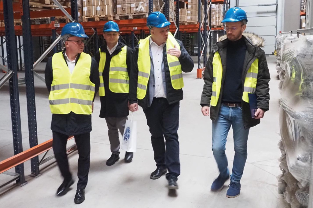Prezydent Włocławka z wizytą w firmie ESEN