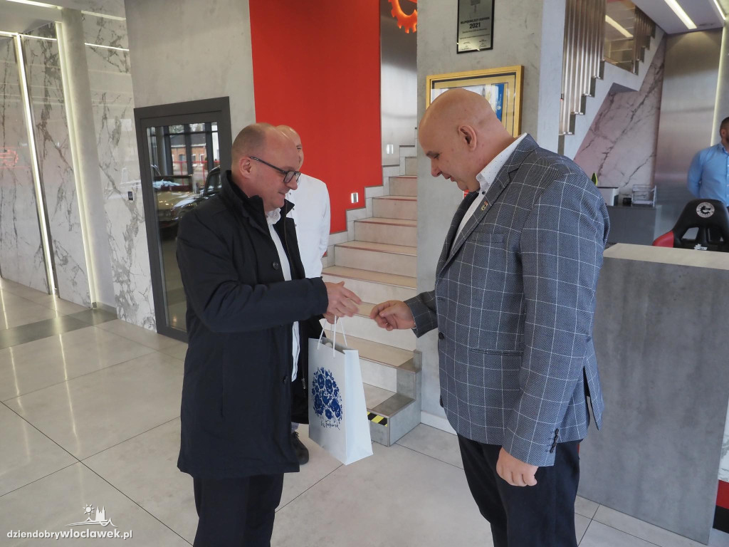 Prezydent Włocławka z wizytą w firmie ESEN