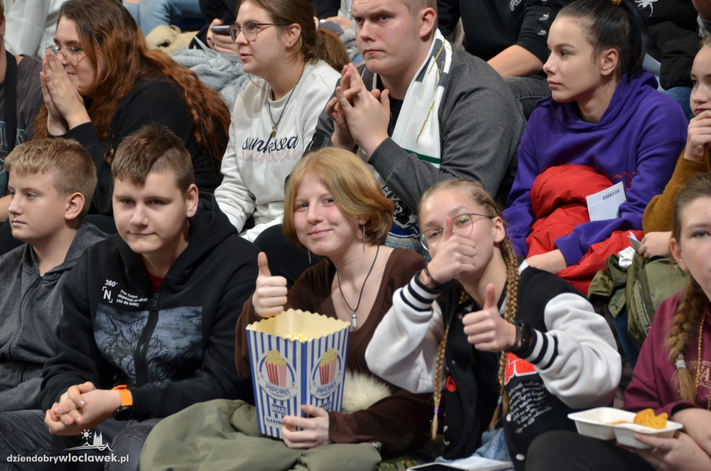 Kibice na meczu Anwil Włocławek vs CSU Sibiu