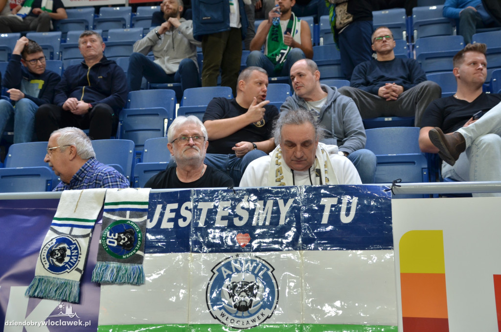 Kibice na meczu Anwil Włocławek vs CSU Sibiu