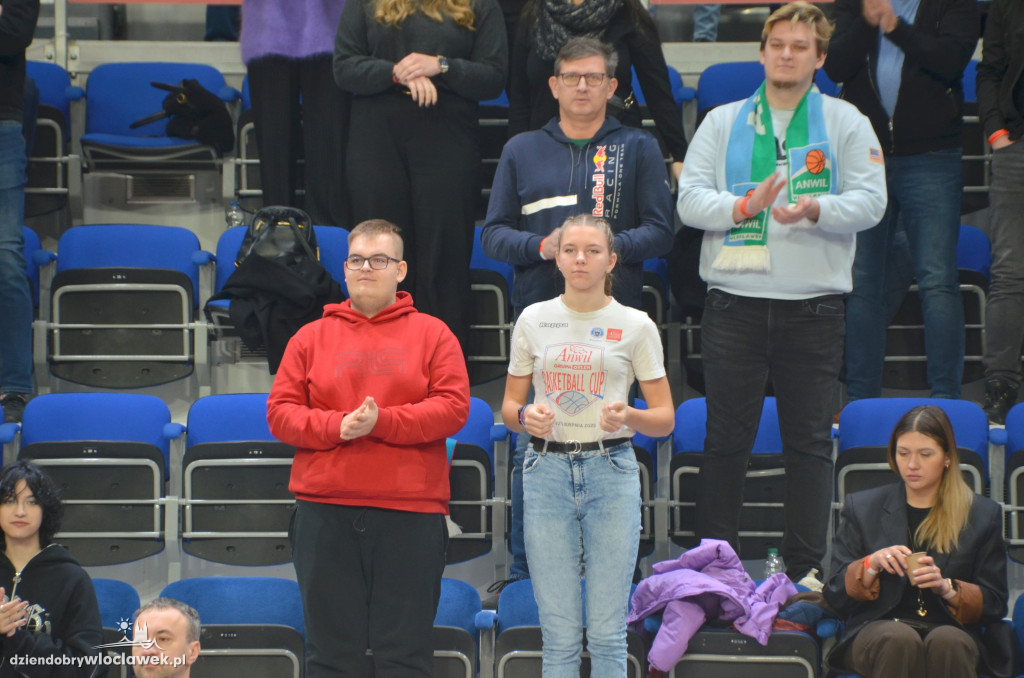 Kibice na meczu Anwil Włocławek vs CSU Sibiu