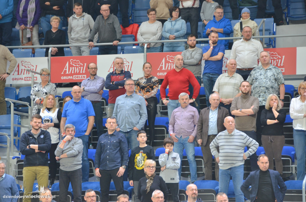 Kibice na meczu Anwil Włocławek vs CSU Sibiu
