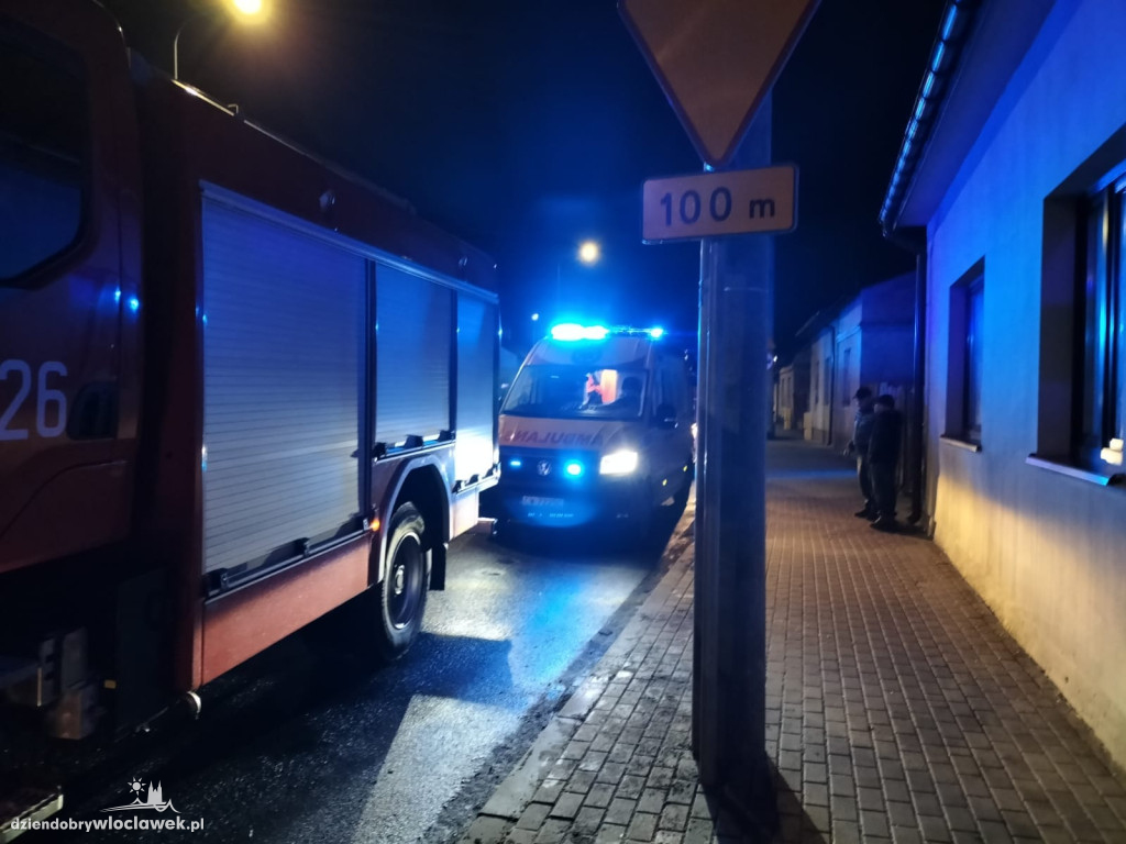 Pożar lawety na obwodnicy Kowala