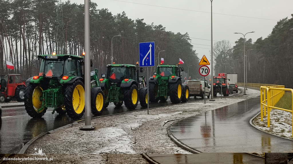 Protest rolników na DK62