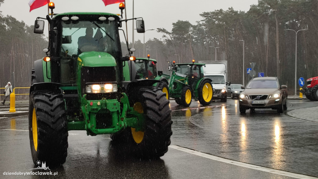 Protest rolników na DK62