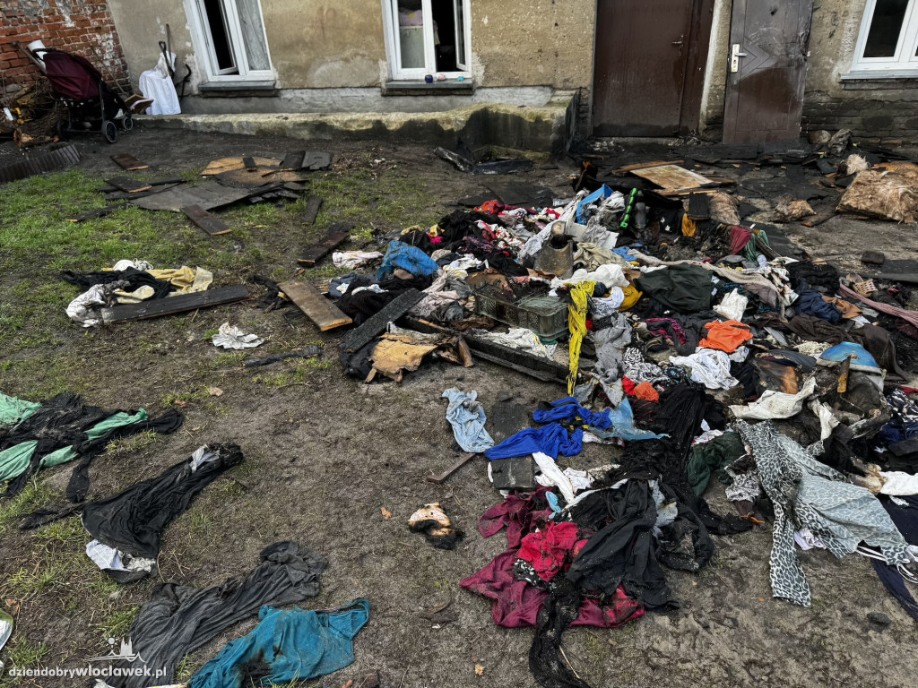 Pożar kamienicy przy ul. Lipnowskiej