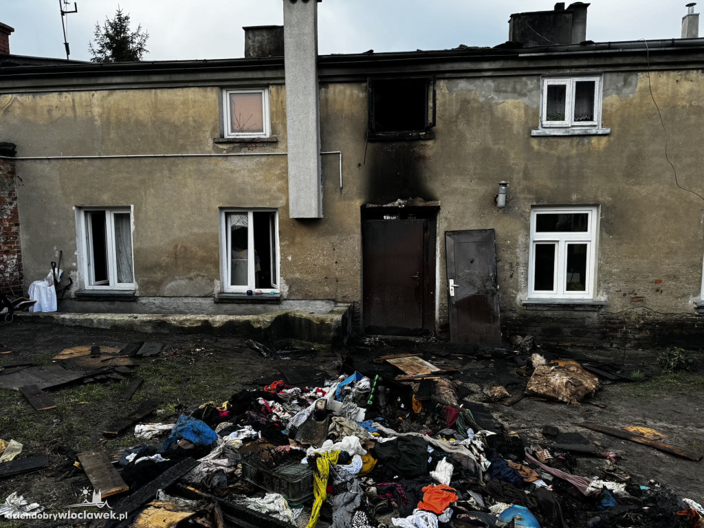 Pożar kamienicy przy ul. Lipnowskiej