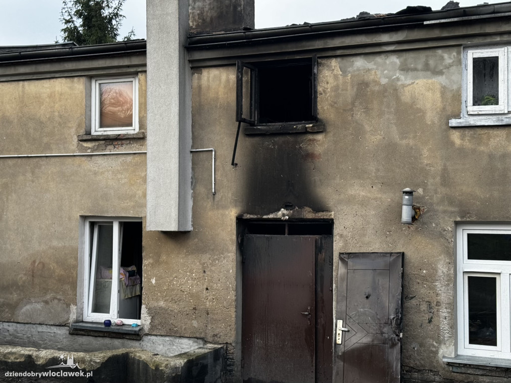 Pożar kamienicy przy ul. Lipnowskiej