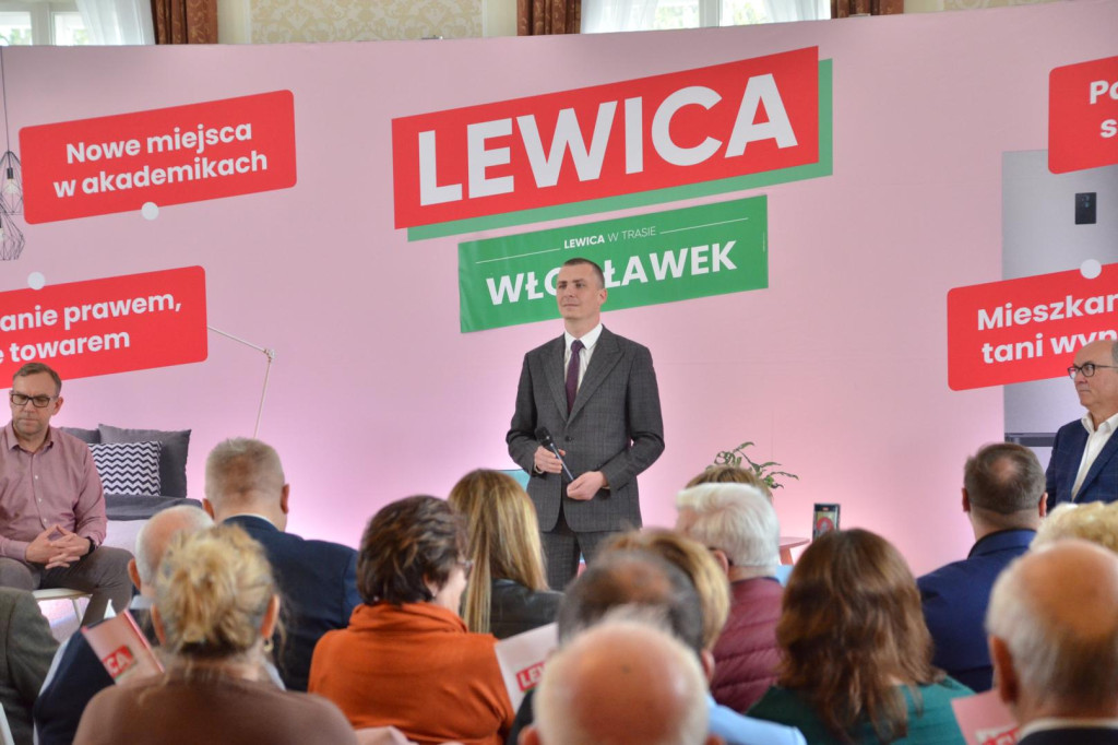 Czarzasty i Gawkowski we Włocławku