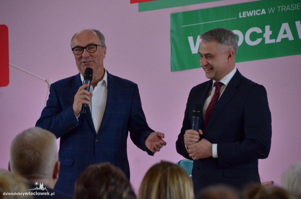 Czarzasty i Gawkowski we Włocławku