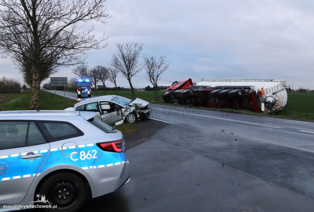 Wypadek na DK62 w Broniewku