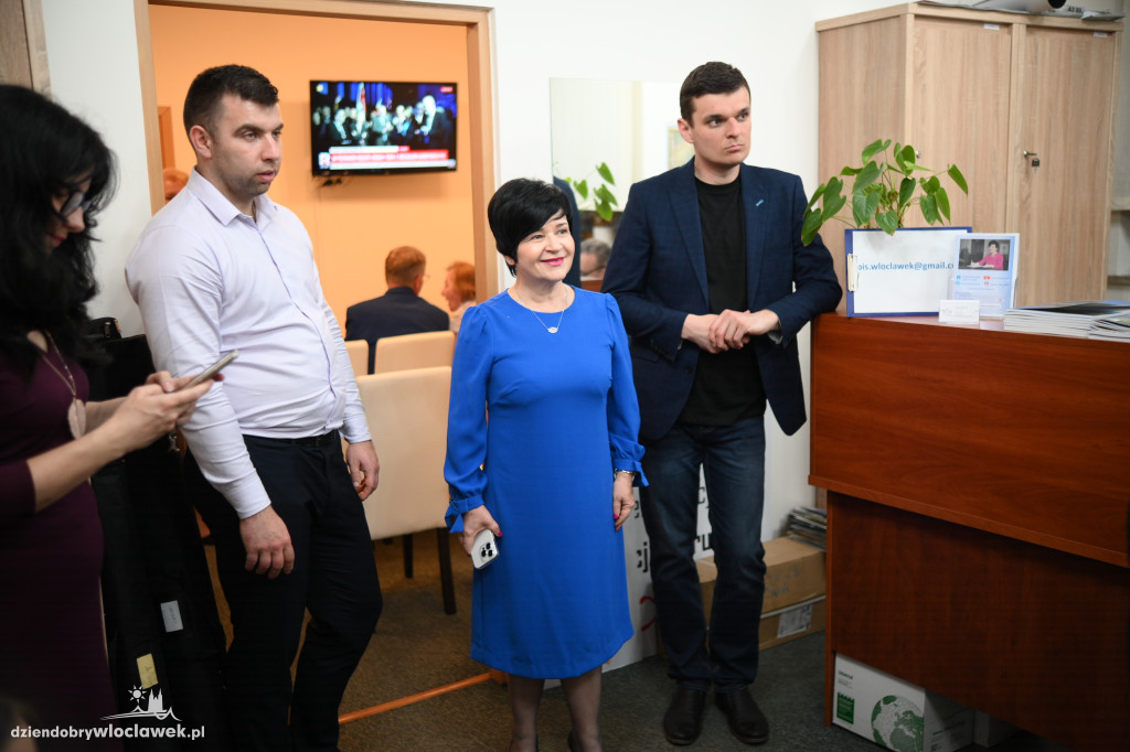 Wieczór wyborczy w biurze poselskim PiS