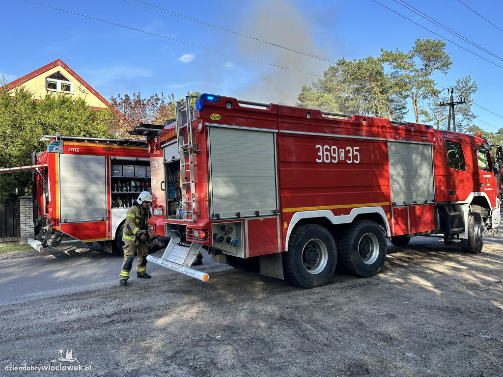 Pożar hurtowni mięsnej na Michelinie