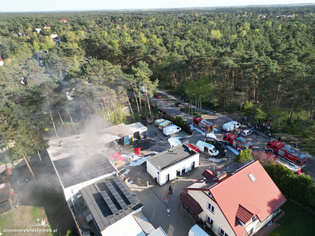 Pożar hurtowni mięsnej na Michelinie