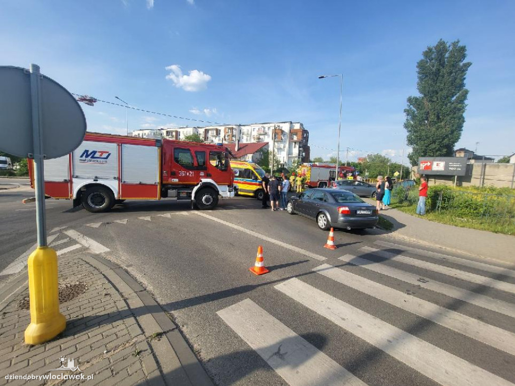 Wypadek na skrzyżowaniu Kapitulnej z Miłą