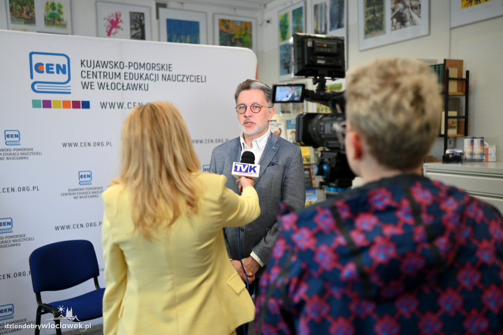 Michał Rusinek na spotkaniu autorskim we Włocławku