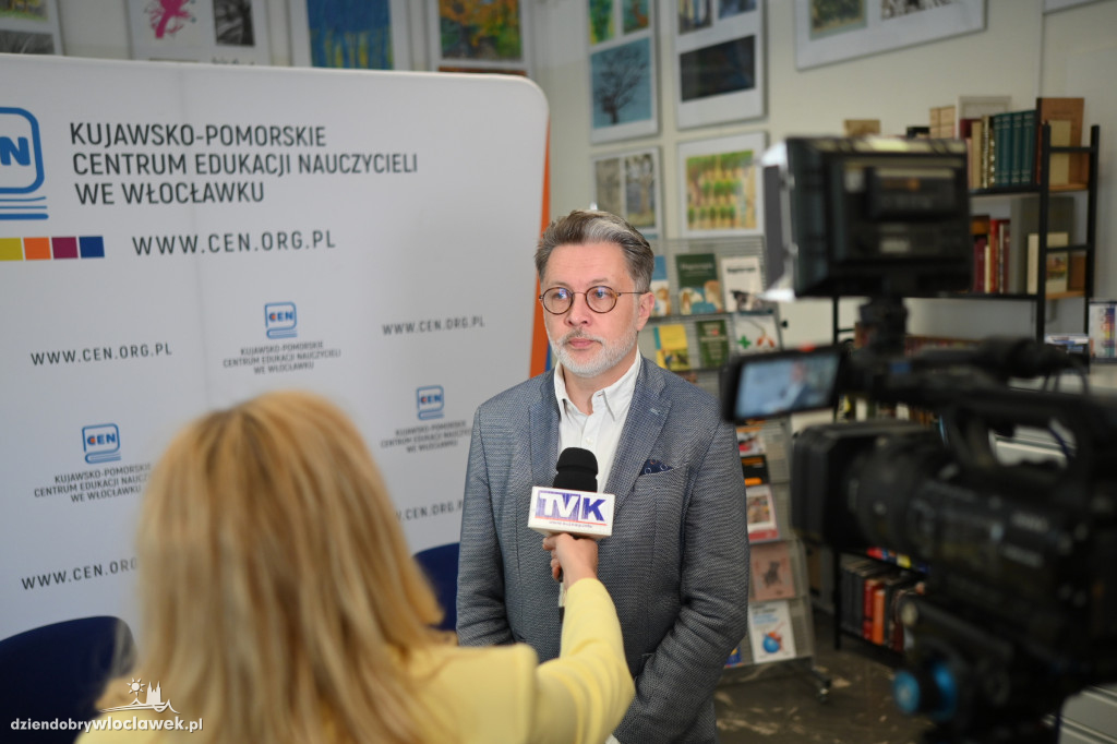 Michał Rusinek na spotkaniu autorskim we Włocławku