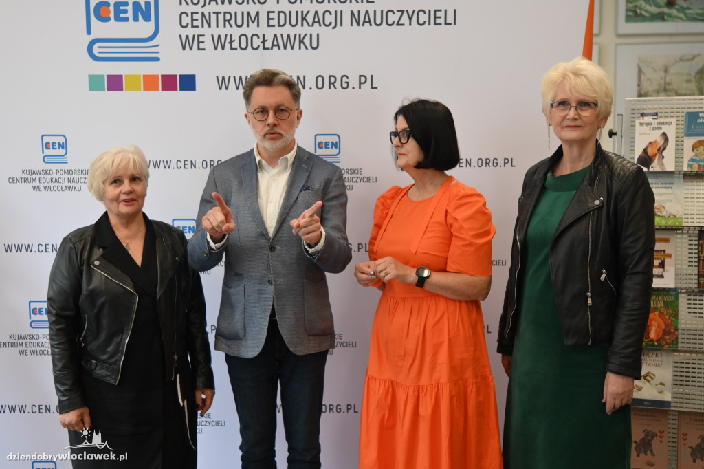 Michał Rusinek na spotkaniu autorskim we Włocławku