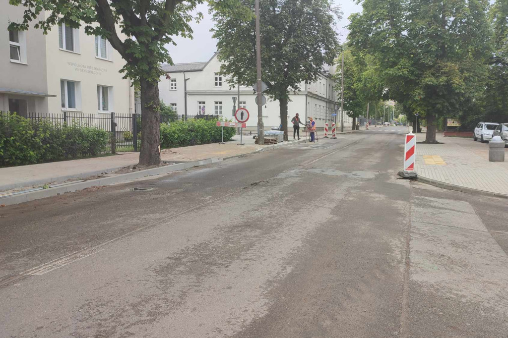 Wyszyńskiego z nową nawierzchnią i chodnikami