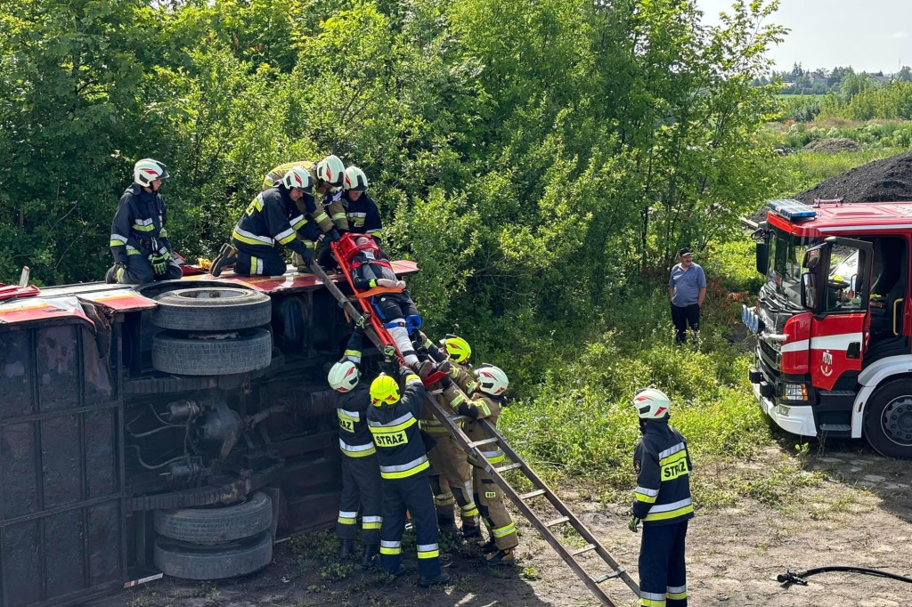 Strażacy ćwiczyli w Brześciu Kujawskim