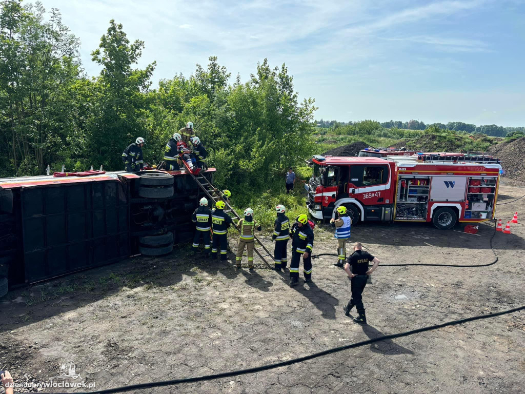 Strażacy ćwiczyli w Brześciu Kujawskim