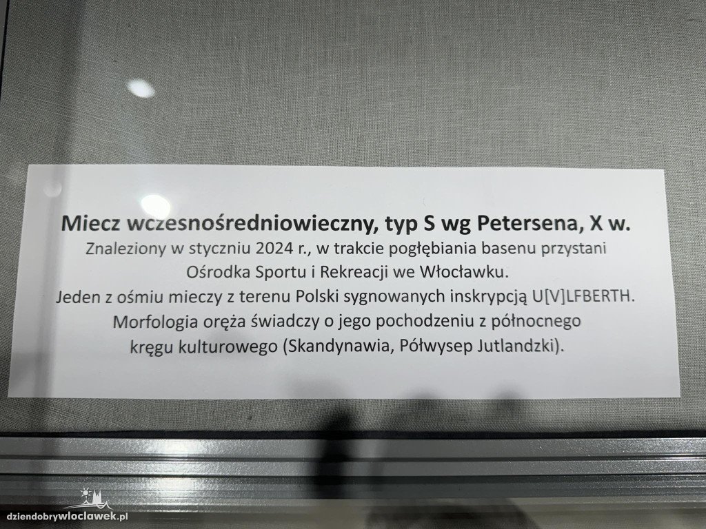 Wczesnośredniowieczny miecz z Wisły już w MHW