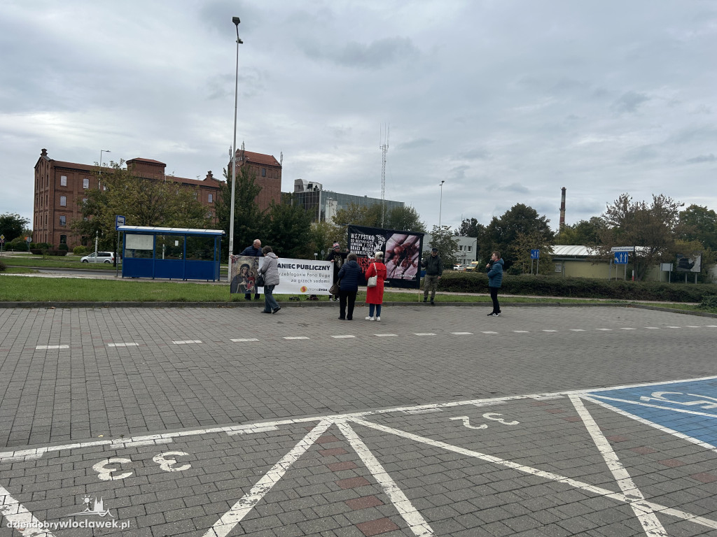 Protest przeciwko aborcji i pedofilii