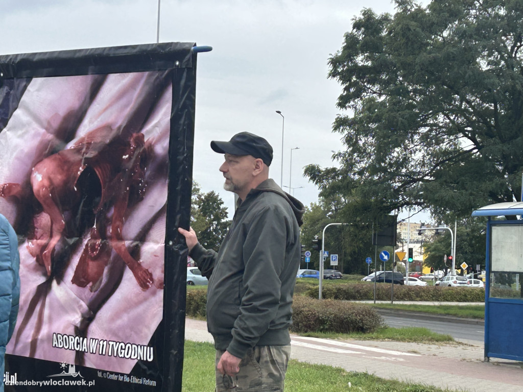 Protest przeciwko aborcji i pedofilii